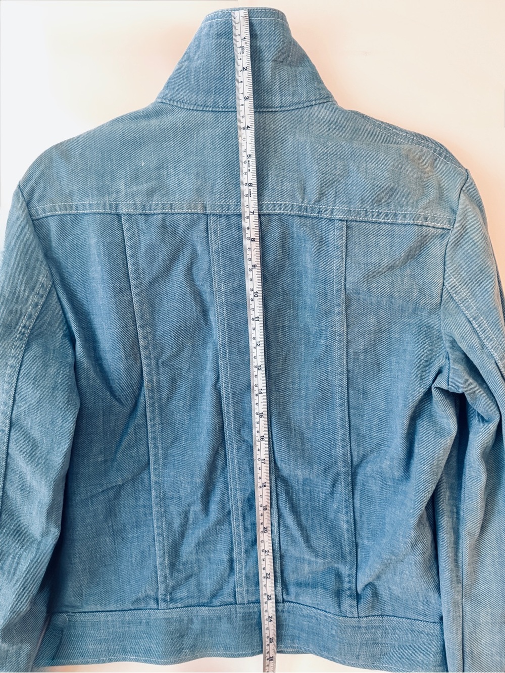 DEADSTOCK 1970 LEE Denim Jean Shirt-Jacket w/Dagger Collar "NOS" + ORIGINAL TAG - Picture 16 of 16